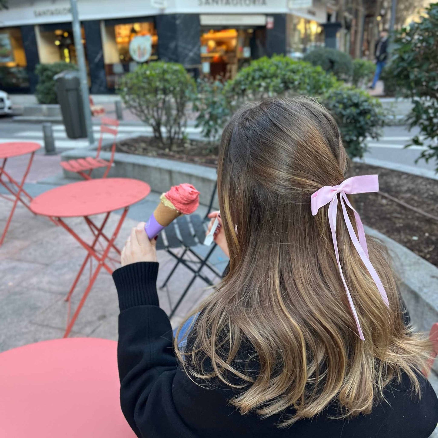 Vienna Bow in Pink Sugar Nuvo Collection